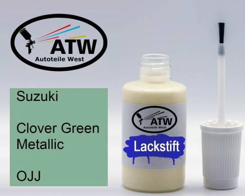 Suzuki, Clover Green Metallic, OJJ: 20ml Lackstift, von ATW Autoteile West.